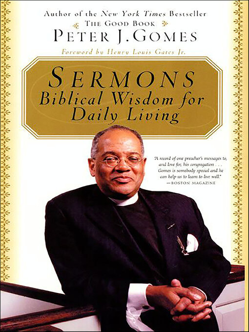 Title details for Sermons by Peter J. Gomes - Available